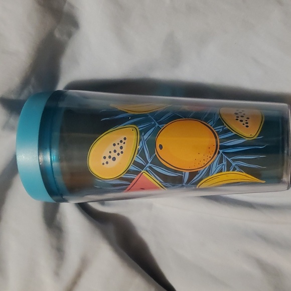 Cool Gear Tumbler Fruits drink cup watermelon banana strawberry papaya - Picture 3 of 7